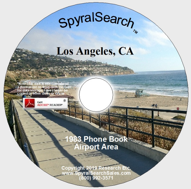 Los Angeles County California Phone Books Directory