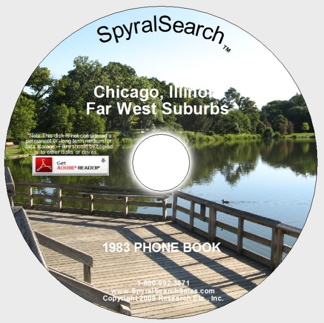 Illinois Directories: Illinois Phone Books, White Pages and City Directory on CD