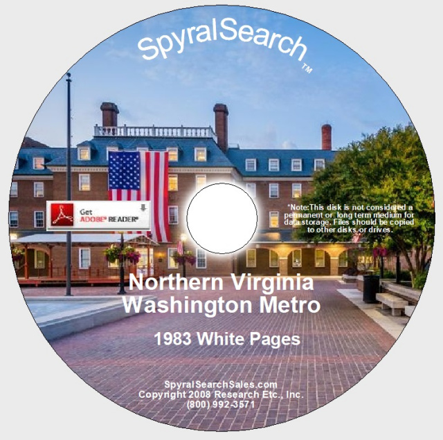 Virginia Directories: Virginia Phone Books, White Pages and City Directory on CD
